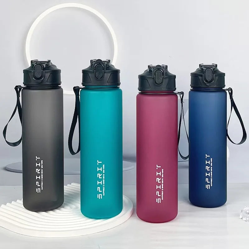 750Ml Water Bottle with Straw Time Marker Large Capacity Motivational Plastic Water Jug for Gym Travel Outdoor Sports Reusable
