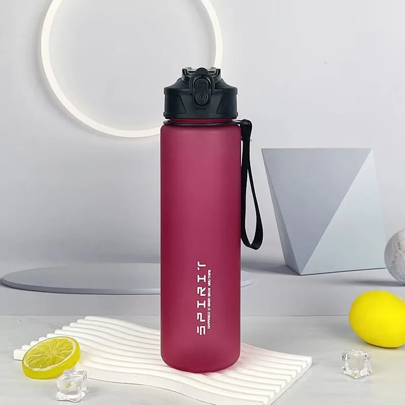 750Ml Water Bottle with Straw Time Marker Large Capacity Motivational Plastic Water Jug for Gym Travel Outdoor Sports Reusable
