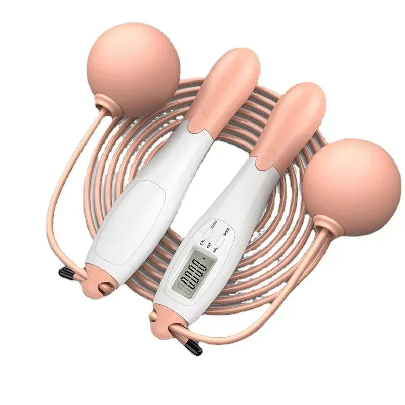 Counting Jump Rope Ball Adjustable Cordless Jump Rope Skipping Rope Exercise Fitness Workout Gym Training Home Sport Equipment