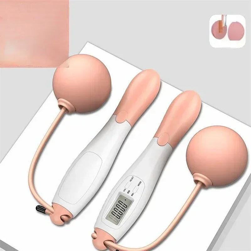 Counting Jump Rope Ball Adjustable Cordless Jump Rope Skipping Rope Exercise Fitness Workout Gym Training Home Sport Equipment