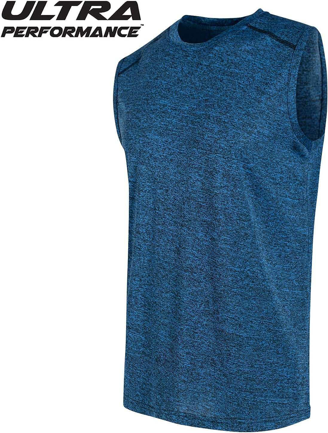 5 Pack Mens Dri Fit Sleeveless Muscle T Shirts Gym Workout Shirts for Men Pack
