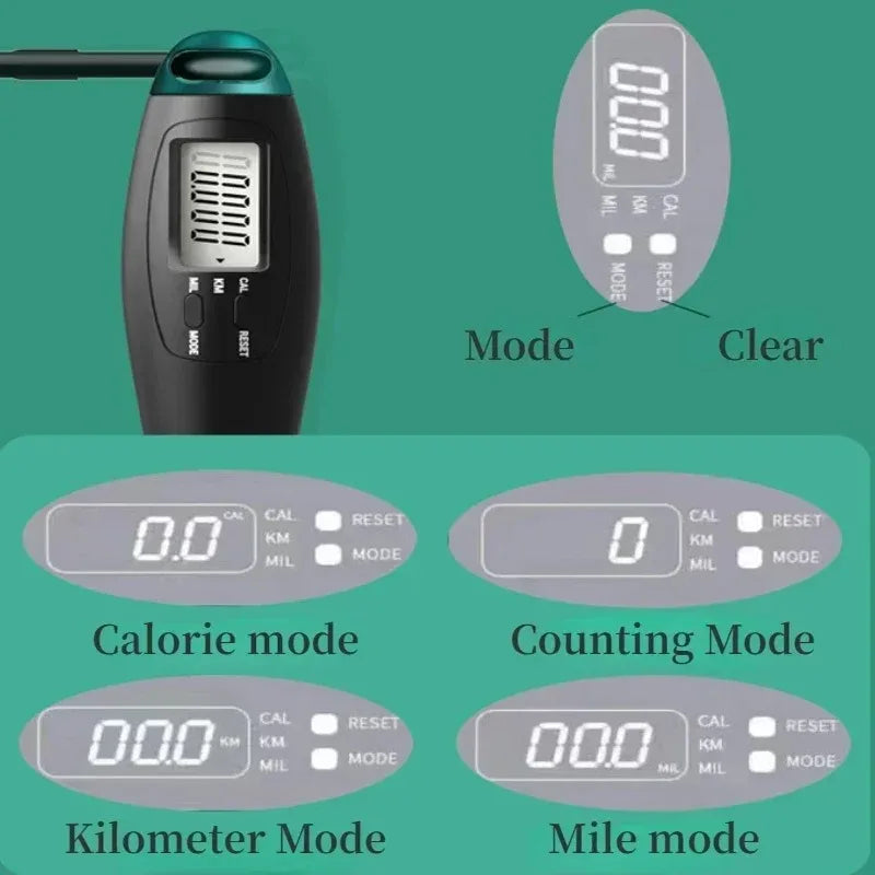 Counting Jump Rope Ball Adjustable Cordless Jump Rope Skipping Rope Exercise Fitness Workout Gym Training Home Sport Equipment