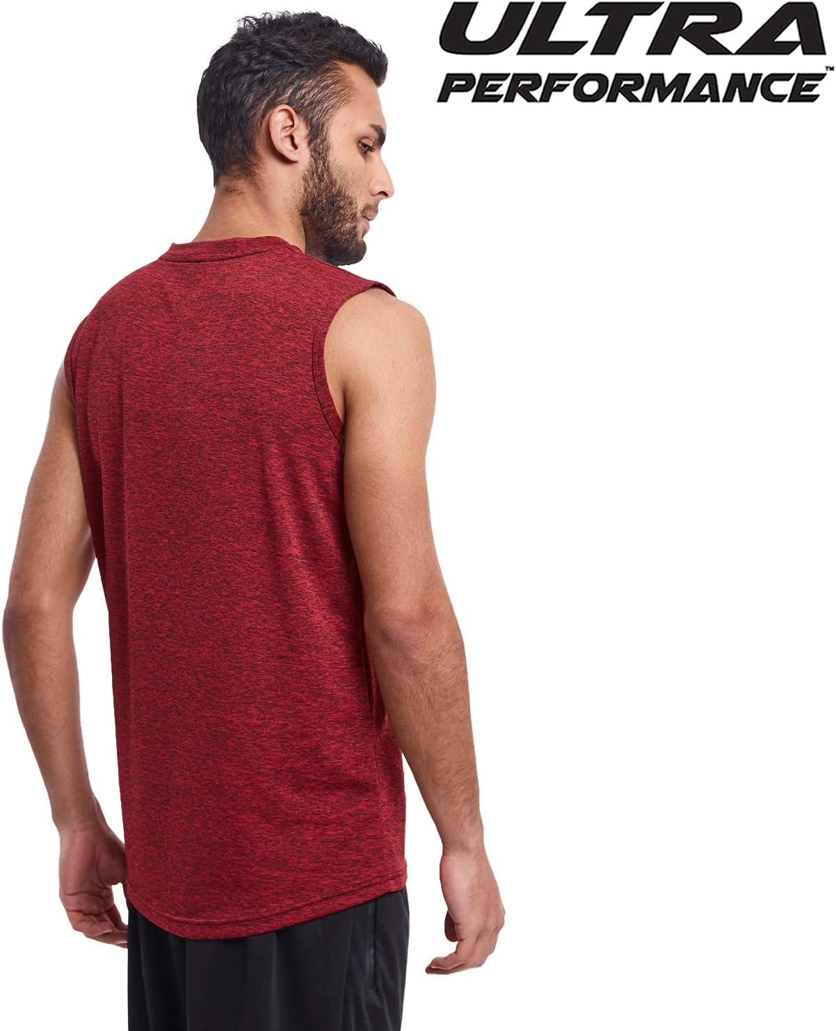 5 Pack Mens Dri Fit Sleeveless Muscle T Shirts Gym Workout Shirts for Men Pack