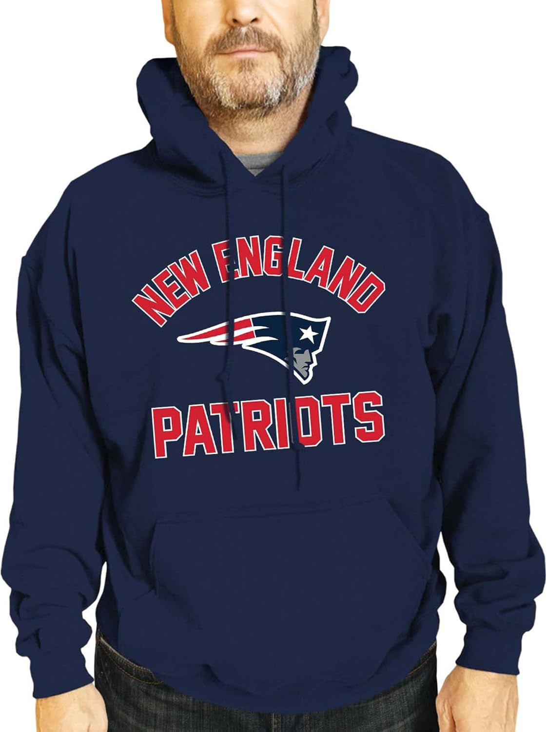 NFL Adult Gameday Hooded Sweatshirt - Poly Fleece Cotton Blend - Stay Warm and Represent Your Team in Style