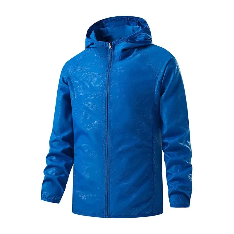 Men Women Waterproof Hiking Jackets Sun Protection Windbreaker Camping Climbing Outdoor Rain Coat Unisex Portable Clothes