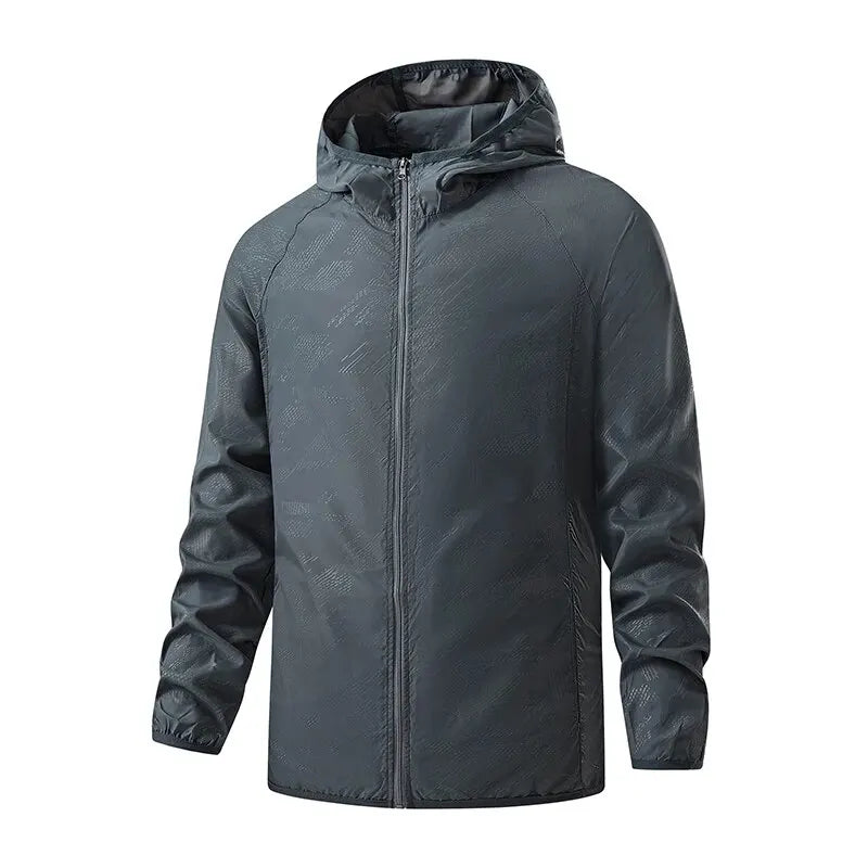 Men Women Waterproof Hiking Jackets Sun Protection Windbreaker Camping Climbing Outdoor Rain Coat Unisex Portable Clothes