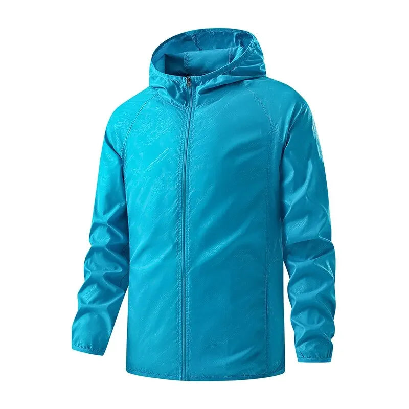 Men Women Waterproof Hiking Jackets Sun Protection Windbreaker Camping Climbing Outdoor Rain Coat Unisex Portable Clothes