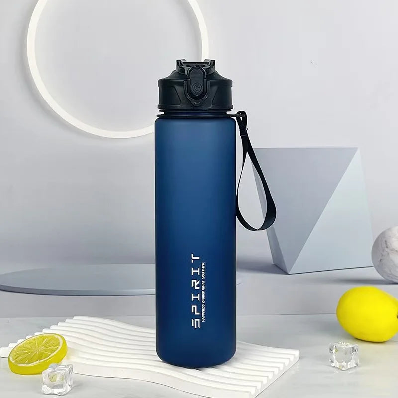 750Ml Water Bottle with Straw Time Marker Large Capacity Motivational Plastic Water Jug for Gym Travel Outdoor Sports Reusable