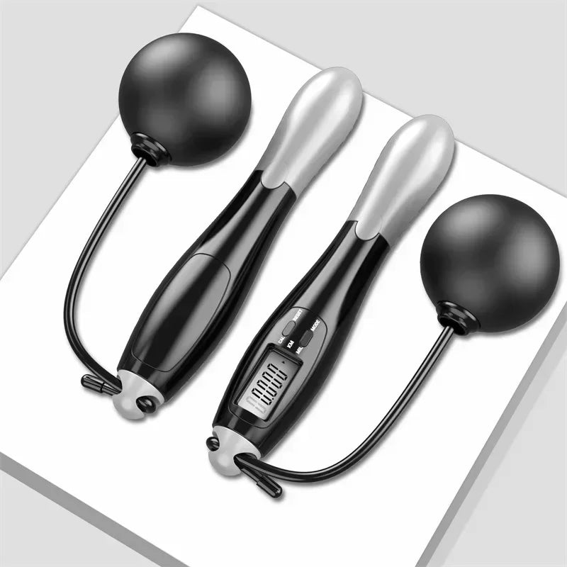 Counting Jump Rope Ball Adjustable Cordless Jump Rope Skipping Rope Exercise Fitness Workout Gym Training Home Sport Equipment