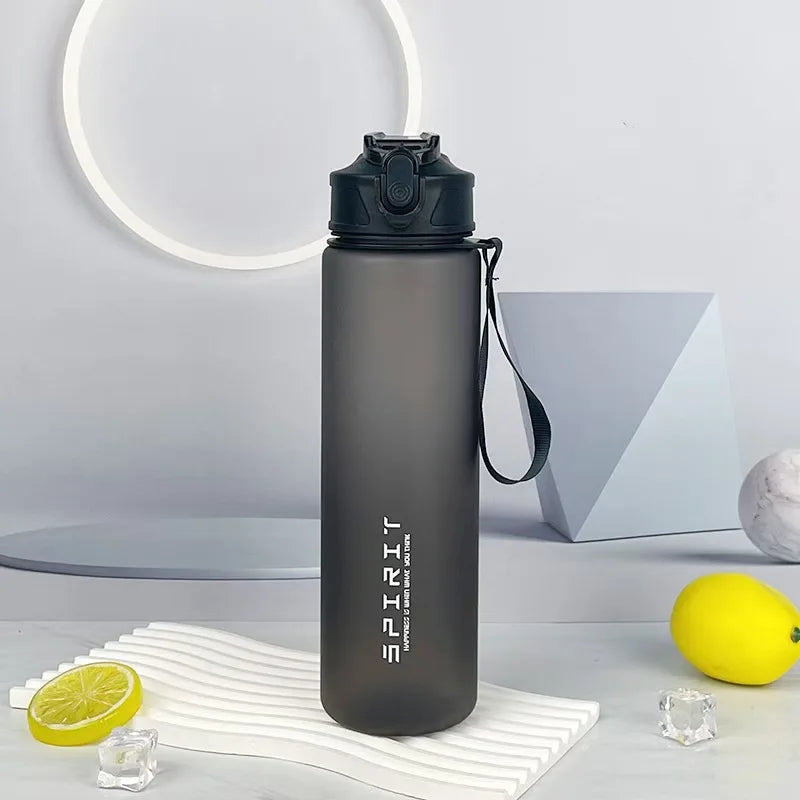 750Ml Water Bottle with Straw Time Marker Large Capacity Motivational Plastic Water Jug for Gym Travel Outdoor Sports Reusable