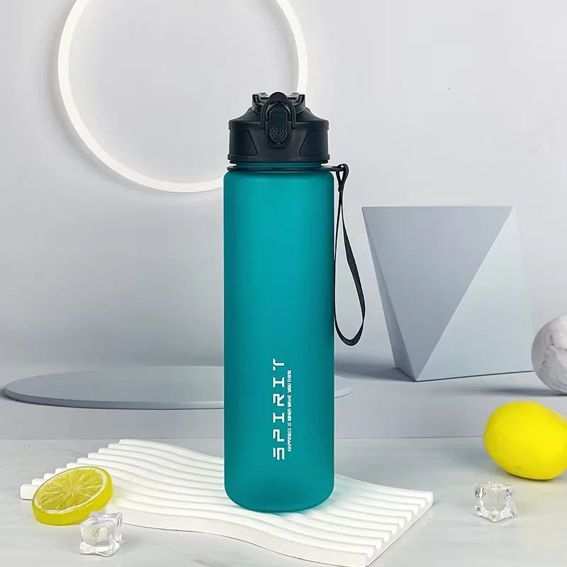 750Ml Water Bottle with Straw Time Marker Large Capacity Motivational Plastic Water Jug for Gym Travel Outdoor Sports Reusable