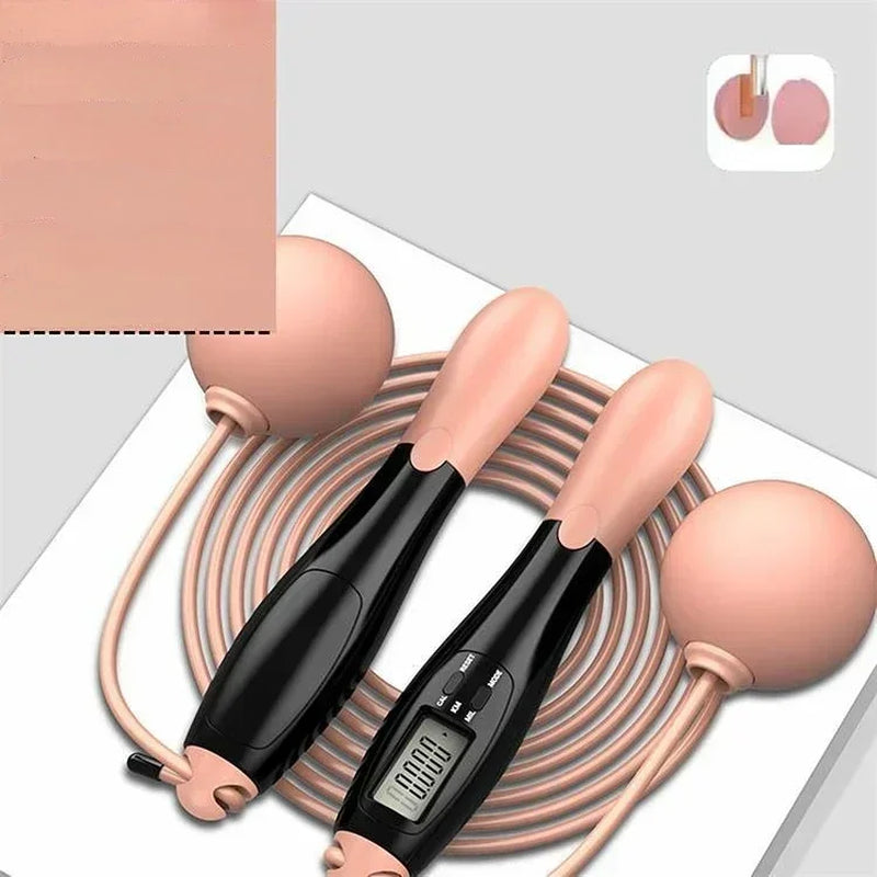 Counting Jump Rope Ball Adjustable Cordless Jump Rope Skipping Rope Exercise Fitness Workout Gym Training Home Sport Equipment