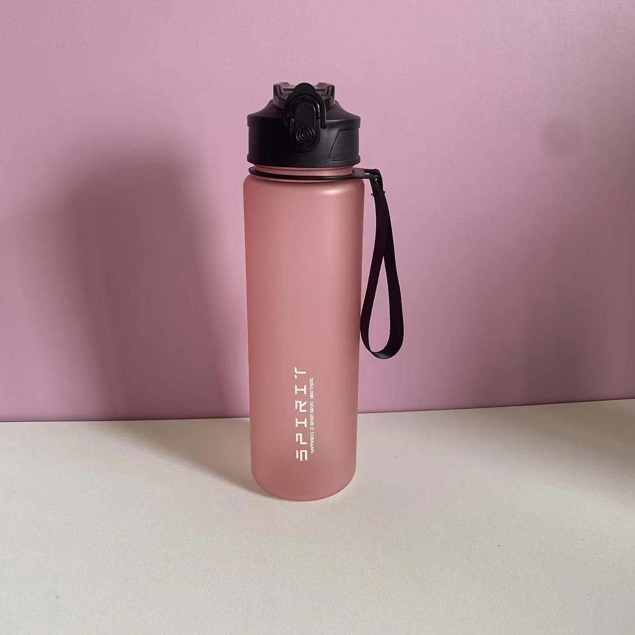750Ml Water Bottle with Straw Time Marker Large Capacity Motivational Plastic Water Jug for Gym Travel Outdoor Sports Reusable